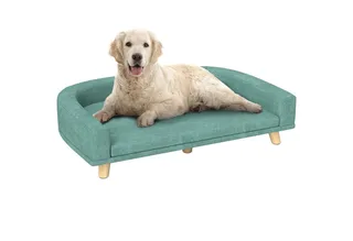 hondenmand - met antislipvoetjes - 98L x 67B x 25H cm - groen de PawHut en Groente – photo produit 2 sur 5
