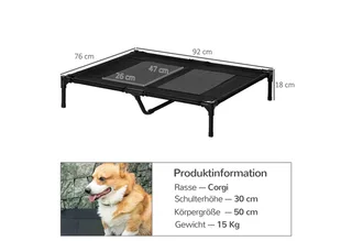 Hondenmand slaapplaats hondenbed hondenbank huisdierenmand kattenmand D04-033 by PawHut in Brown – product photo 3 of 5