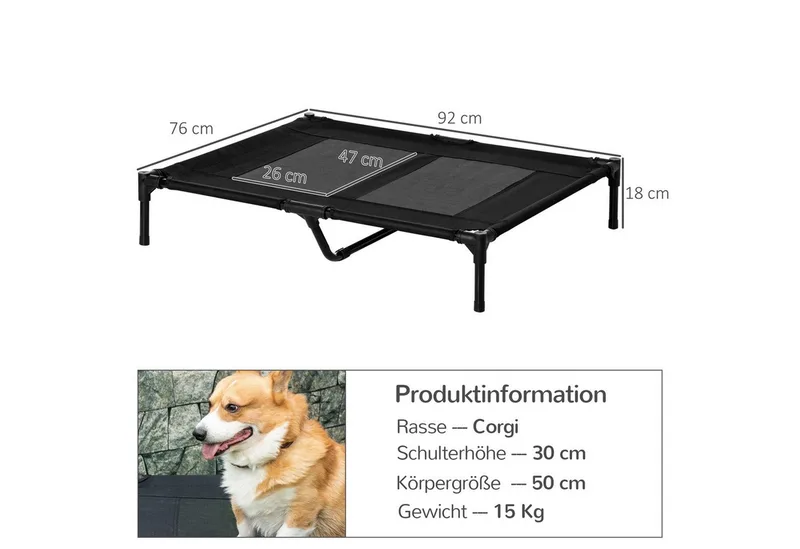 Hondenmand slaapplaats hondenbed hondenbank huisdierenmand kattenmand D04-033 by PawHut in Brown – product photo 3 of 5