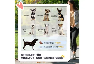 Hondenwagen – Hondenbuggy – Pet Stroller – 3/4 Wielen – 4 Kleuren de PawHut en Rouge – photo produit 4 sur 5