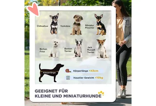 Hundebuggy Hundewagen Buggy für kleine Hunde und Katzen Haustierwagen Pet Stroller Katzenbuggy Oxford Braun 76,5 x 52 x 95 cm by PawHut in Lichtbruin – product photo 4 of 5