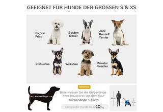 Hundebuggy Hundewagen mit Kissen Meshfenster, Klappbar Katzenwagen bis 10 kg mit 2 Sicherheitsleinen, Hundetrolley, Oxford-Gewebe fra PawHut i Blå – produktbillede 4 af 5