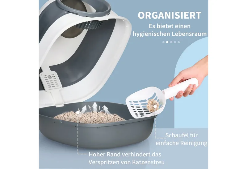 Kattenbak met schep D31-066V00 by PawHut – product photo 5 of 5