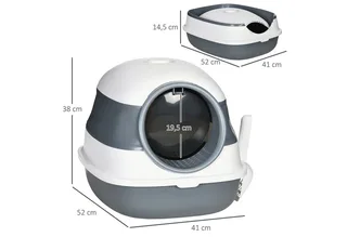 Kattenbak met schep D31-066V00 by PawHut – product photo 3 of 5