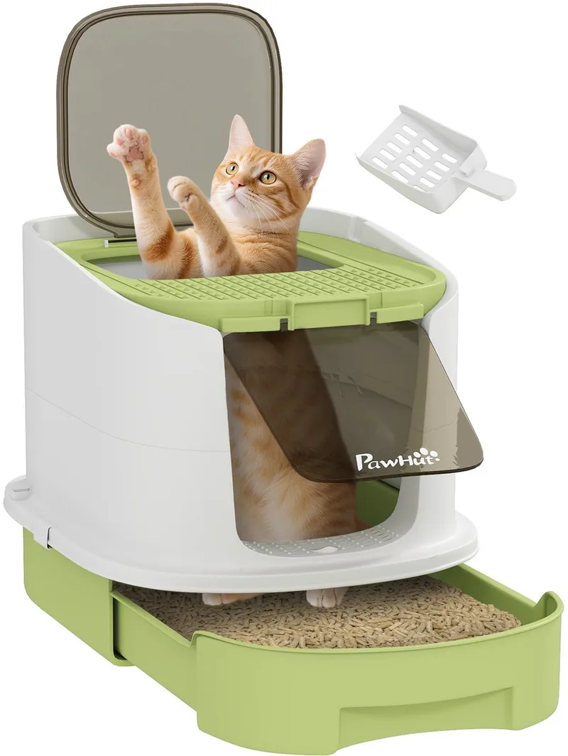 Kattenbak - Polypropyleen - 40,5x52,5x42,5 cm - Groen by PawHut in Groente – product photo