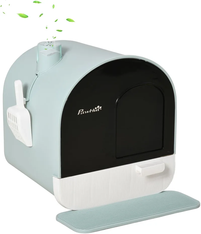 kattenbak - PP - 43x44x47cm by PawHut in Green – product photo