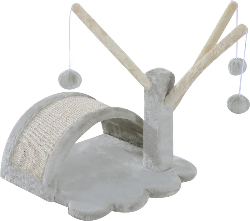 Kattenboom krabboom speelboom boom bal katten lichtgrijs D30-100 by PawHut in Grey – product photo