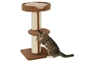Kattenboom speelboom krabpaal met platform sisal pluche D30-269 de PawHut en Bleu – photo produit 2 sur 5