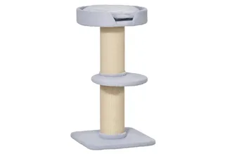 Kattenboom speelboom krabpaal met platform sisal pluche D30-269 de PawHut en Gris clair – photo produit 2 sur 5