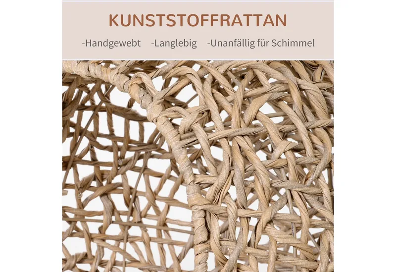 kattenhuis - met kussen - met verhoogde poten - stabiel de PawHut en Naturholz – photo produit 4 sur 5
