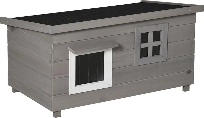 Kattenhuis met raam D30-503 de PawHut en Multicolore – photo produit