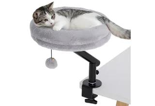 Kattenhuis Polyester, Staal 35L x 35B x 48H cm by PawHut in Grey – product photo 2 of 5
