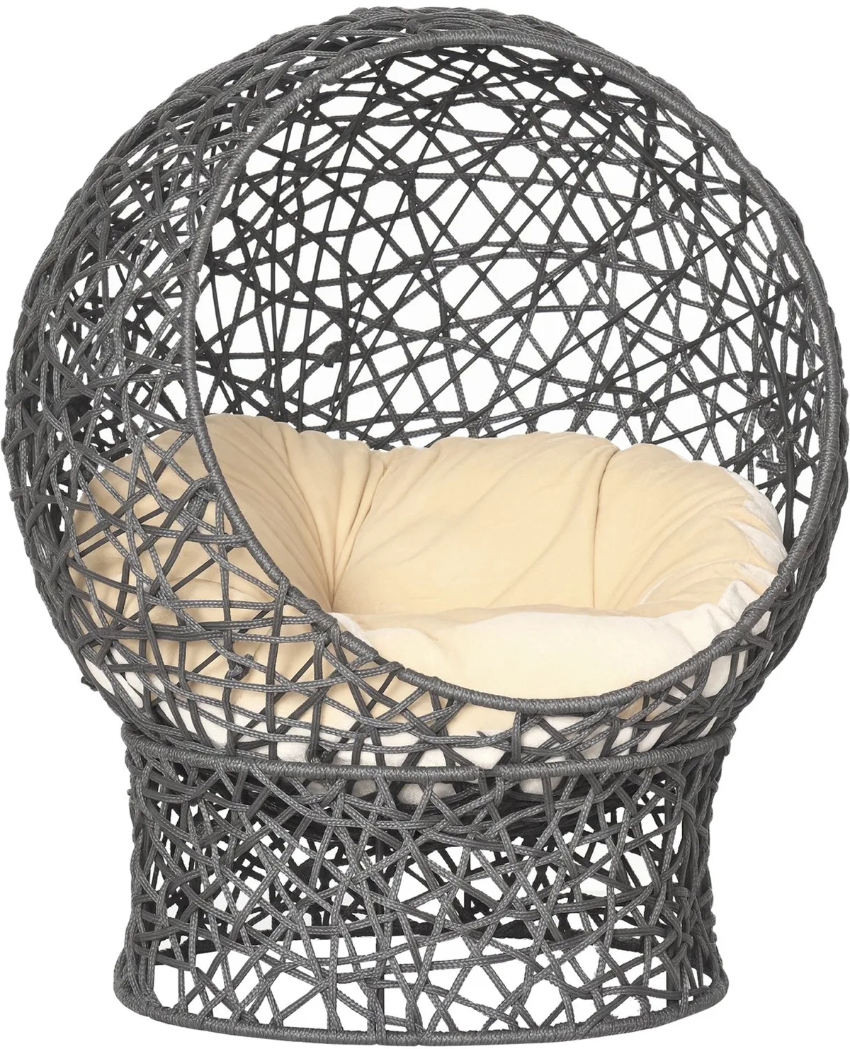 Kattenhuis - Staaldraad, polyester touw - 50x50x60cm - Paars de PawHut – photo produit
