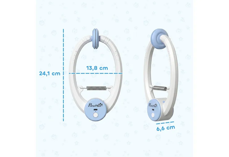 Kattenspeelgoed-ABS-24,1L x 13,8B x 6,6H cm-Wit by PawHut in White, Blue – product photo 3 of 5