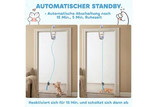 Kattenspeelgoed-ABS-24,1L x 13,8B x 6,6H cm-Wit by PawHut in White, Blue – product photo 5 of 5