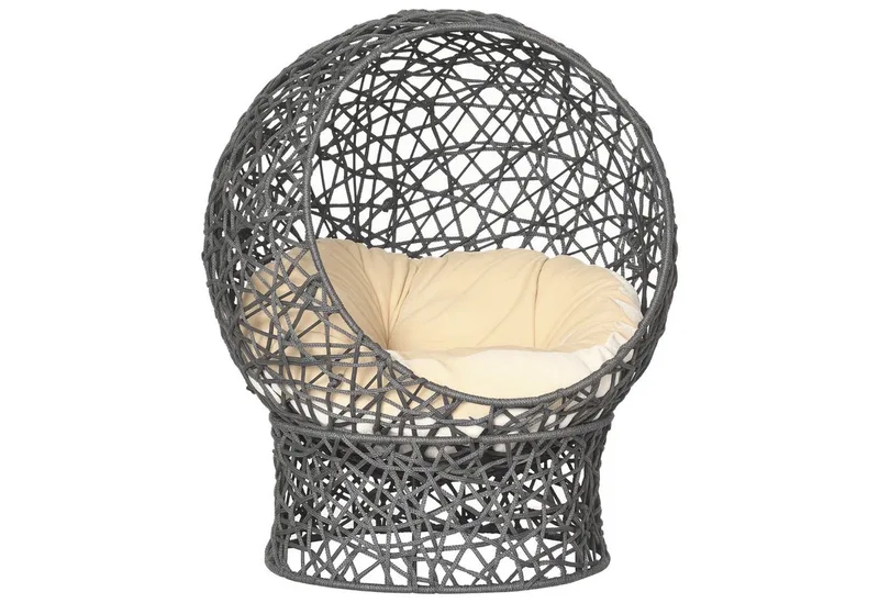 Katzenkorb mit Kissen D30-104V02 by PawHut in Grey, Beige – product photo 2 of 5