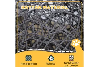 Katzenkorb mit Kissen D30-104V02 by PawHut in Grey, Beige – product photo 5 of 5