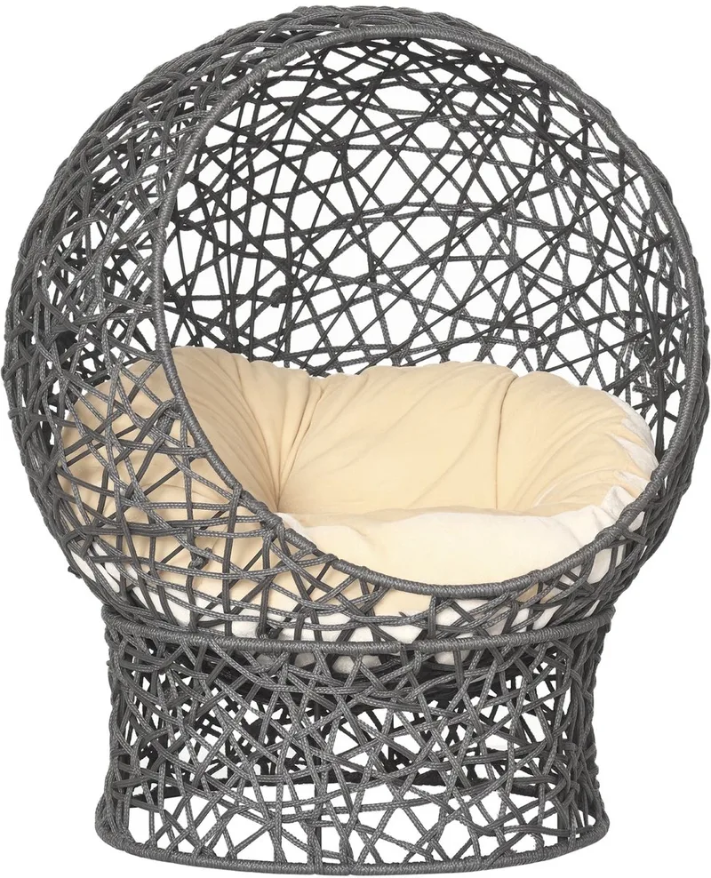 Katzenkorb mit Kissen D30-104V02 by PawHut in Grey, Beige – product photo 1 of 5