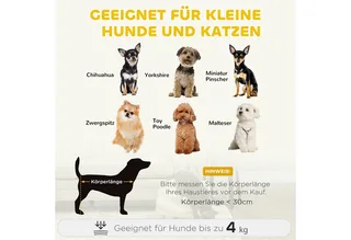 Katzensofa, Haustiersofa mit Kissen, Katzenbett, katzensessel Katzenhocker erhöhtes Haustierbett mit rutschfesten Holzfüße, Hundesofa, Indoor, 40,5 x 40,5 x 33 cm by PawHut in Cremeweiß – product photo 4 of 5