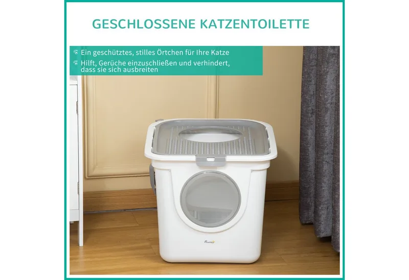 Katzentoilette mit Schaufel D31-049 by PawHut – product photo 5 of 5