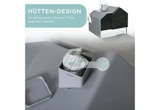Katzentoilette mit Schaufel D31-077V00 von PawHut – Produktfoto 4 von 5