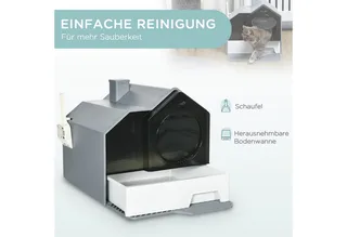 Katzentoilette mit Schaufel D31-077V00 von PawHut – Produktfoto 5 von 5