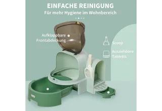 Katzentoilette mit Schaufel D31-080V00 van PawHut – productfoto 5 van 5