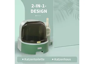 Katzentoilette mit Schaufel D31-080V00 van PawHut – productfoto 4 van 5