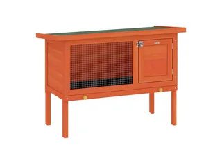Konijnenhok-Dennenhout, Bitumen-90L x 45B x 65H cm-Oranje by PawHut in Orange – product photo 2 of 5