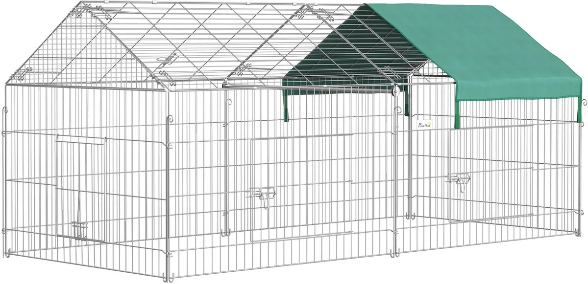 Kooi voor Kleine Dieren - Metaal - 220x103x103cm - Groen by PawHut – product photo