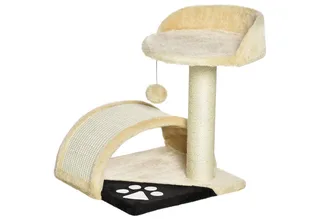 Krabboom met speelballen kattenkrabboom krabpaal sisaltouw D30-033-1 von PawHut in Beige – Produktfoto 2 von 5