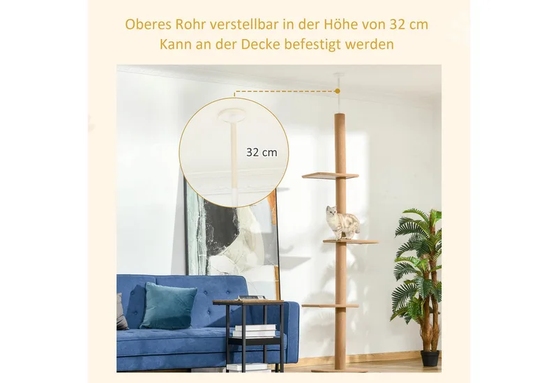 Krabpaal D30-296V02 by PawHut in Brown – product photo 5 of 5