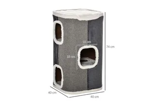 Krabpaal met 3 verdiepingen D30-423 by PawHut in Multicolour – product photo 3 of 5