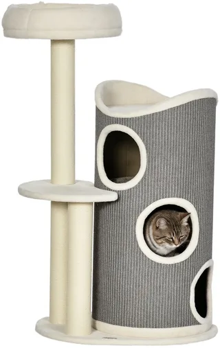 Krabpaal met krabton D30-547V00 by PawHut in Grey, Natural – product photo 1 of 5