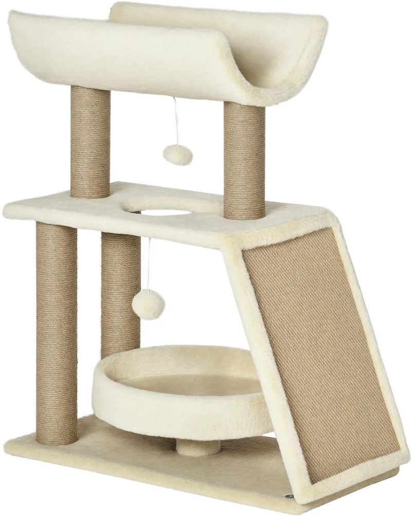 krabpaal - Spaanplaat klasse E1 - 60x30x76cm - Bruin de PawHut – photo produit