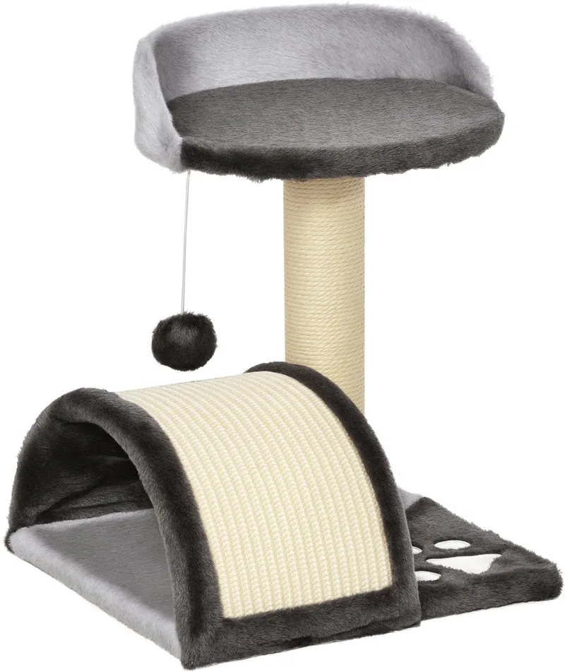krabpaal voor katten - Spaanplaat - 35,5 x 37 x 46 cm - Grijs by PawHut – product photo