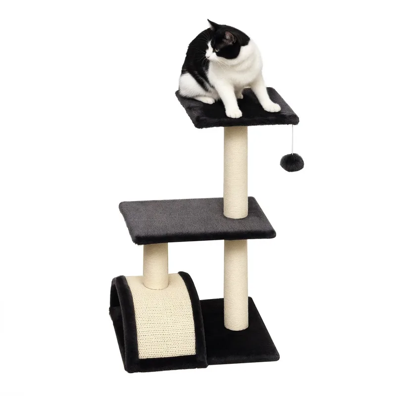 Krabpaal voor Katten, Spaanplaat - 40x35x72cm - Donkergrijs fra PawHut – produktbillede