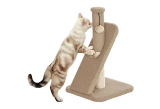 Kratzbaum 54 cm Hoch Kratzsäule Kratzstamm mit Spielball, Sisal-Katzenkratzbaum Katzenbaum für kleine Katzen, Katzen Kratzmöbel, Cremeweiß by PawHut in Brown – product photo 2 of 5
