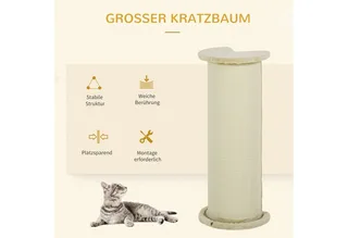 Kratzbrett für Ecken mit Anti-Kipp-Vorrichtung D30-553V00 by PawHut in Beige – product photo 4 of 5