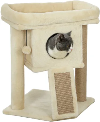 PawHut-Kratzbaum-Kratzbrett, Spielball-Beige by PawHut in Beige – product photo 1 of 5