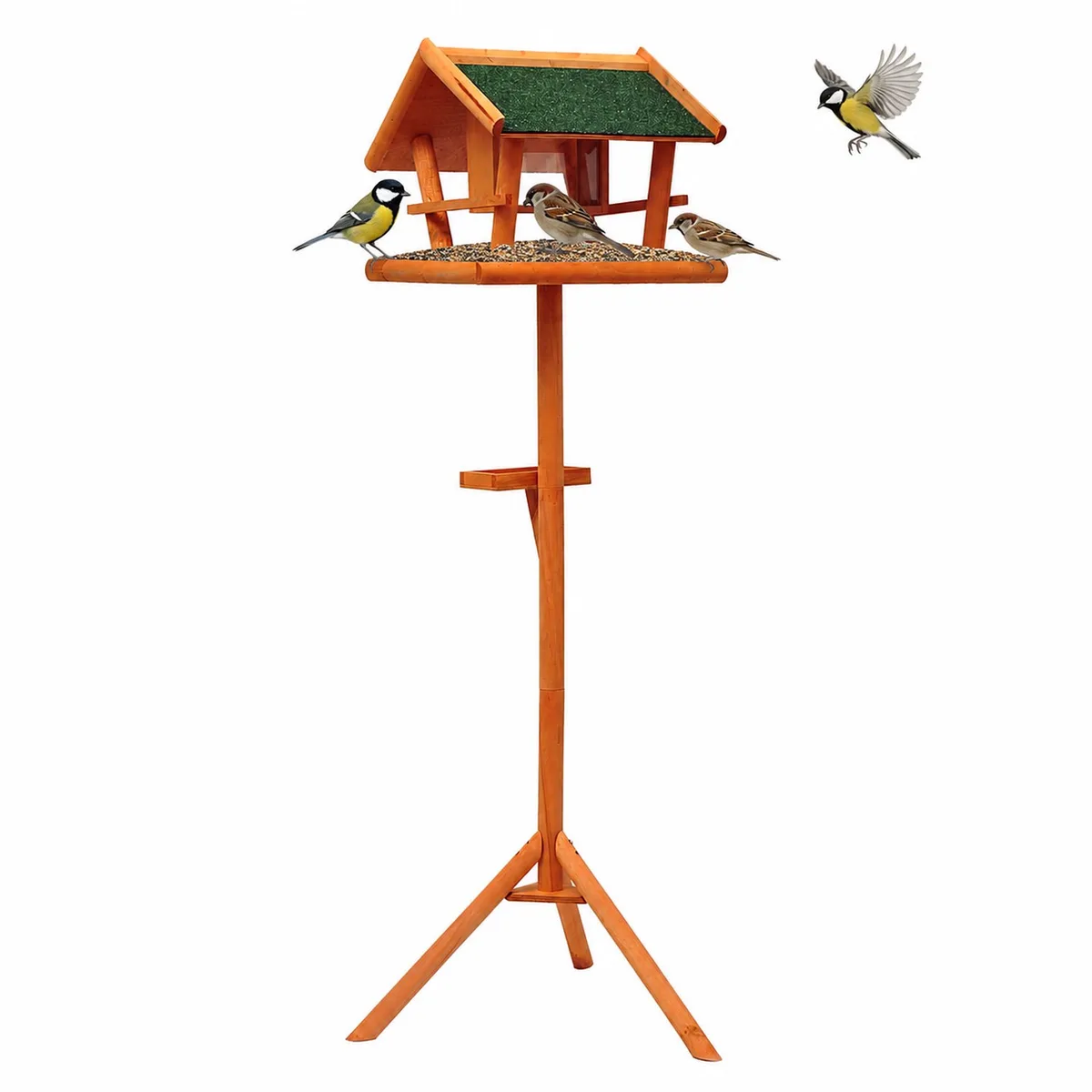 PawHut-Vogelstandaard-Houten-44x37,5x42cm-Bruin de PawHut – photo produit