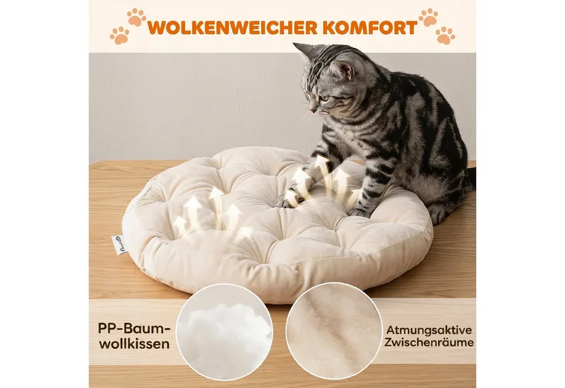 Rattan kattenhuis-PE-rattan, metaal-50L x 50B x 25H cm-Lichtbruin fra PawHut i Lichtbruin – produktbillede 5 af 5