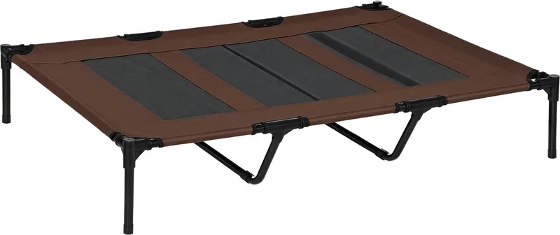 Verhoogd Hondenbed - Hout - 122x92x23cm - Bruin by PawHut – product photo