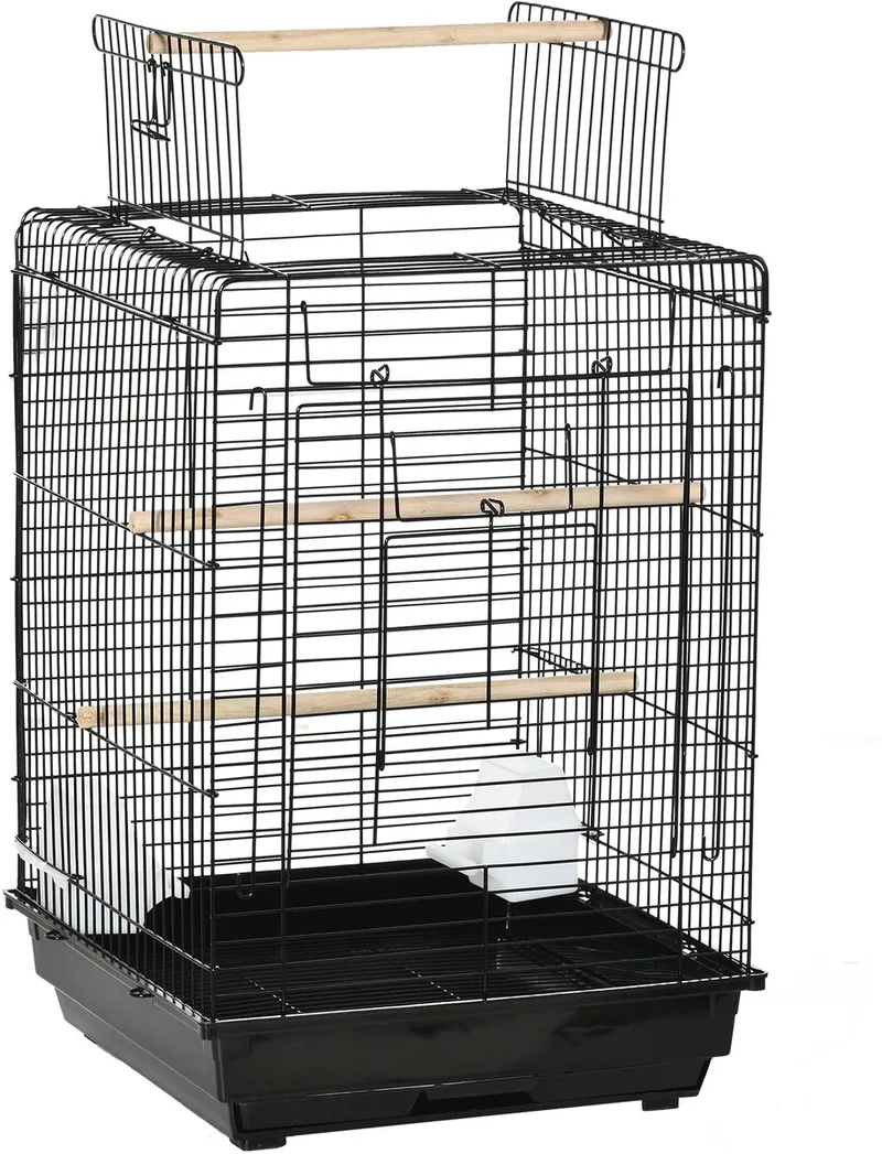 Vogelkooi - Staal - 40x40x59cm by PawHut in Black – product photo