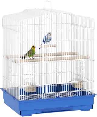 Vogelkooi-Staal, kunststof-46,5L x 36B x 59H cm-Blauw by PawHut – product photo 1 of 5