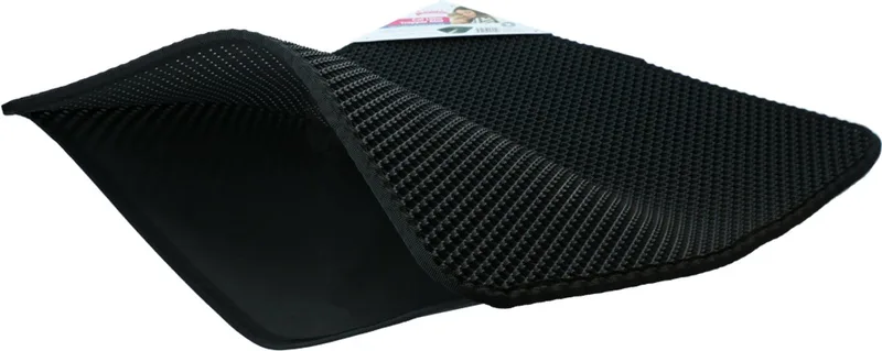 Cat Litter Trapper Mat 52x60cm von Pawise in Schwarz – Produktfoto