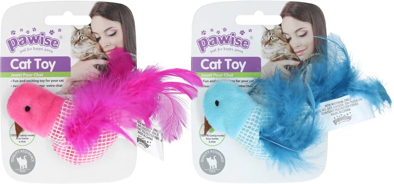 Catnip Bird Speelgoed voor katten - Kattenspeelgoed - Kattenspeeltjes by Pawise in Multicolour – product photo