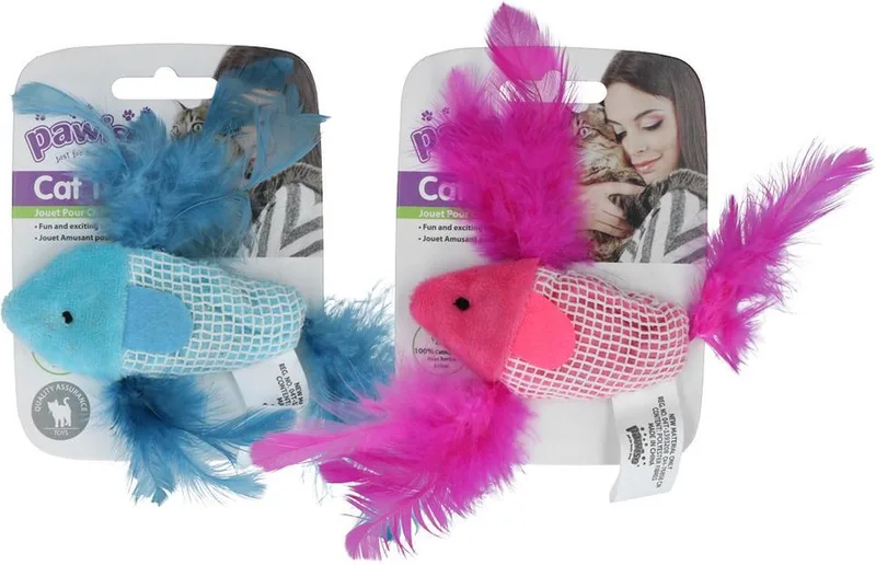 Catnip Fish Speelgoed voor katten - Kattenspeelgoed - Kattenspeeltjes de Pawise en Bleu – photo produit