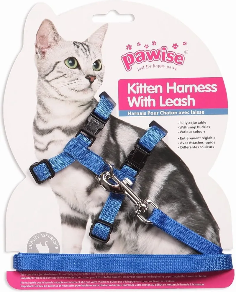 Harness Leash-Red/Blue S by Pawise in Red, Blue – product photo