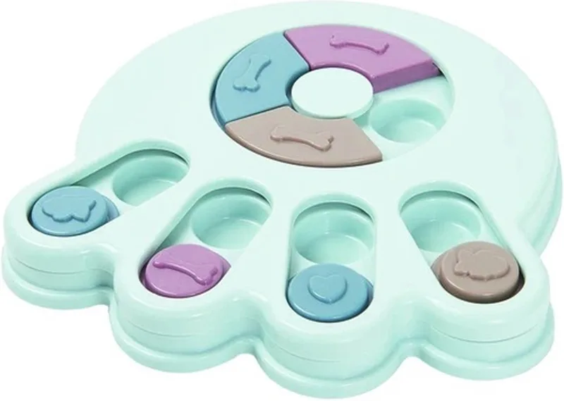 honden Smart Trainer - Intelligentie speelgoed voor de hond – Hondenpuzzel – Honden speelgoed - Interactief - Blauw de Pawise en Beige – photo produit